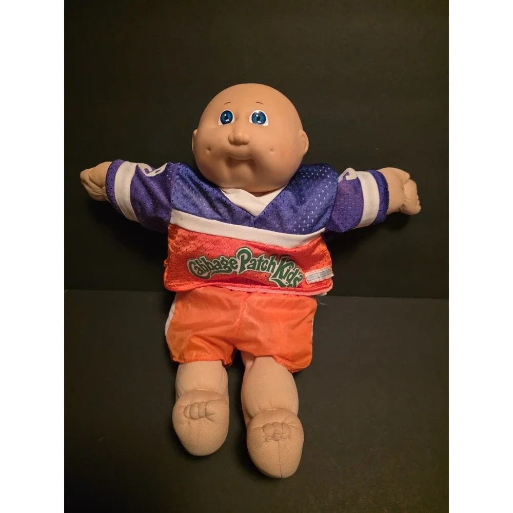 Vintage Cabbage Patch Kids Baby Doll Football Outfit Xavier Roberts Signed